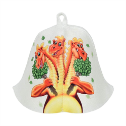 Шапка HOT POT «Змей Горыныч» для бани и сауны, войлок 41360 - фото 144032