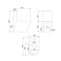 Унитаз-компакт IDDIS STONE, безободковый STNRDSEi24 - фото 144052