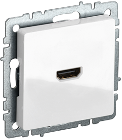 Розетка BRITE HDMI белая BR-H10-K01/PHDMI-0-Брб - фото 144088