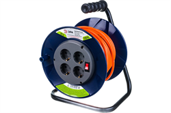 Удлинитель силовой ЭРА RPx-4es-3х1.0-20м с заземлением, 4 розетки, 20м ПВС 3х1мм2 Б0043054 - фото 144107