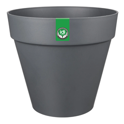 Горшок для цветов IDILAND Tarragon D280мм, 10л со вставкой, серый (8) 221610635/01 - фото 144447