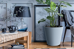 Горшок цветочный MILLY белый DBMI400-S449 - фото 144458