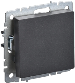 Выключатель BRITE 1-кл. 10А черный ВС10-1-0-БрЧ - фото 144654