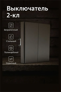 Выключатель NEXON 2-кл, платина 80-B4-EK21KZ - фото 144727