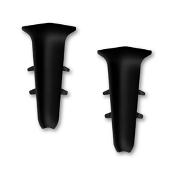 Угол внутренний для плинтуса 70мм Деконика (2шт. во флоупак) 007 Черный - фото 144753