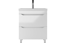 Тумба под умывальник ЕВА 70 Bazic с двумя ящиками белый DA5907T - фото 144763