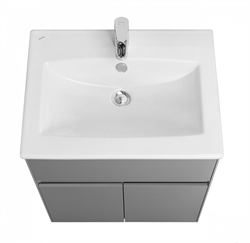 Тумба для ванной комнаты АКВАТОН Форест 60 туманный серый - фото 144794