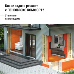 Плита теплоизоляционная Пеноплекс Комфорт 20*585*1185 Т-15 - фото 144808