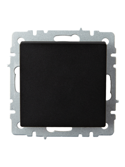 Выключатель BRITE 1-кл. проходной 10А черный ВС10-1-6-БрЧ - фото 145013