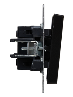 Выключатель BRITE 2-кл. проходной 10А черный ВС10-2-6-БрЧ - фото 145026