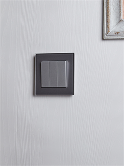 Выключатель BRITE 3-кл. 10А алюминий BR-V30-0-10-K47 - фото 145029