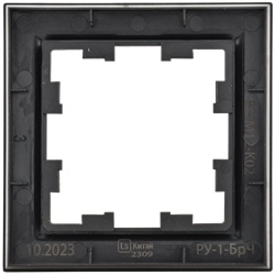 Рамка BRITE 1-ая черная РУ-1-БрЧ - фото 145039
