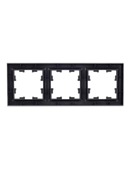 Рамка BRITE 3-ая сталь BR-M32-K46 - фото 145051