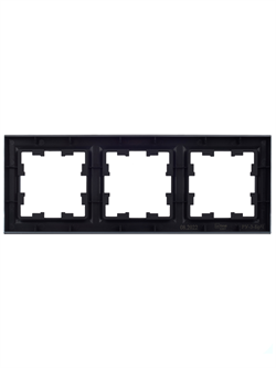 Рамка BRITE 3-ая черная РУ-3-БрЧ - фото 145057