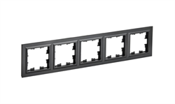 Рамка BRITE 5-ая чёрная BR-M52-K02 - фото 145074