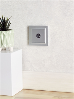 Розетка BRITE TV оконечная, алюминий BR-A10-O-K47 - фото 145075