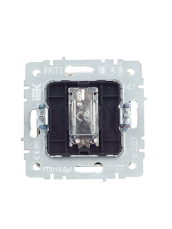 Розетка BRITE TV оконечная, алюминий BR-A10-O-K47 - фото 145079