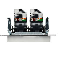 Розетка BRITE двойная компьютерная RJ45 кат.5E белая BR-K20-1-K01 - фото 145093