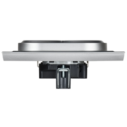 Розетка BRITE двойная с з/к, без з/ш 16А в сборе, алюминий BR-R21-16-K47-F - фото 145109