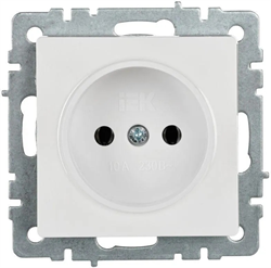 Розетка BRITE без з/к/ш 10А белая BR-R10-10-K01 - фото 145122