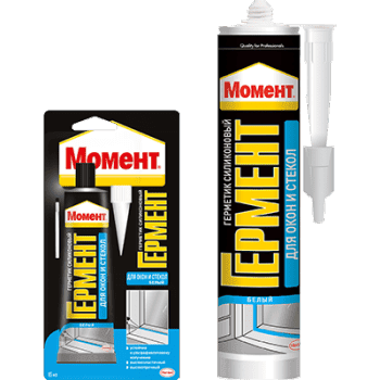 Силикон МОМЕНТ ГЕРМЕНТ для окон и стекол прозрач. 280мл - фото 15269
