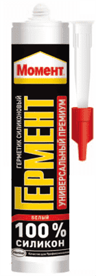 Силикон МОМЕНТ ГЕРМЕНТ универсальный белый 280мл - фото 15276