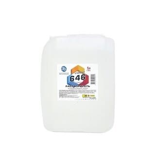 Растворитель 646 Стандарт ГОСТ 18188-72 в ПЭТ 5л ДХЗ - фото 15394