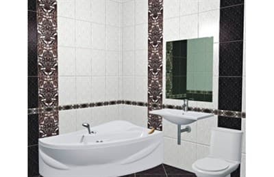 Плитка КЕРАМИН облицовочная Органза 5Т 400*275 черн. 59,4 (1,65) - фото 15588