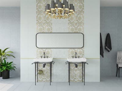 Плитка КЕРАМИН облицовочная Дамаск 3Т беж 400*275 (1,65/0,11) - фото 15671