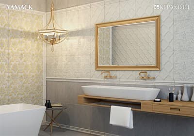 Плитка КЕРАМИН облицовочная Дамаск 3С тип 2 (узор) 400*275 (1,65/0,11) - фото 15672