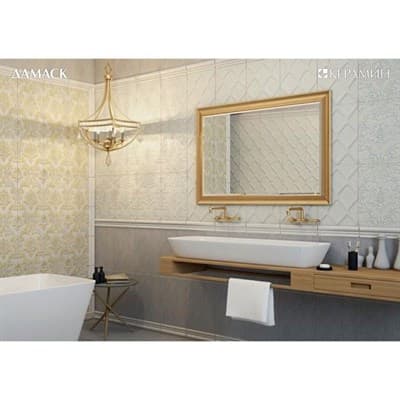 Плитка КЕРАМИН напольная Дамаск 3П беж 400*400 (1,76/0,16) - фото 15685