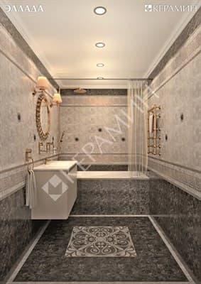 Плитка КЕРАМИН облицовочная Эллада ЗТ коричневая 500*200 62,4 кв.м (1,3 кв) - фото 15742