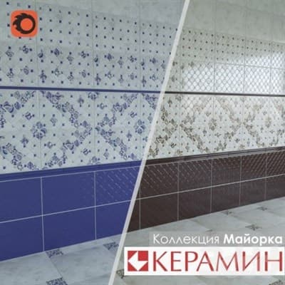 Плитка КЕРАМИН облицовочная Майорка 3Т корич. 400*275 59,4 кв.м(1,65/0,11) - фото 15927