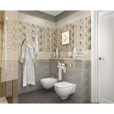 Декор ALMA CERAMICA Greys на коричневом желтая 200*600*9 DWU11GRS408/11ВСГР408 - фото 16370