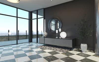 Керамогранит CERSANIT Queen 42*42 Сорт1 черный C-QN4R232D/16165 - фото 16760