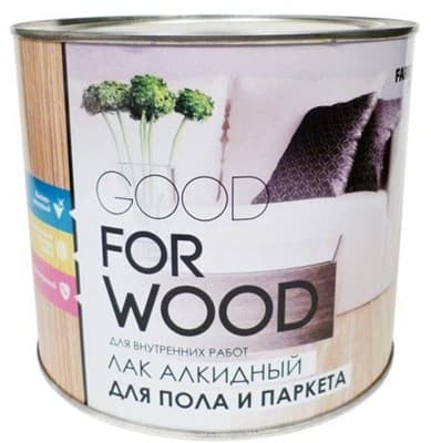 Лак алкидный паркетный FARBITEX ПРОФИ GOOD FOR WOOD 1,7кг - фото 17737