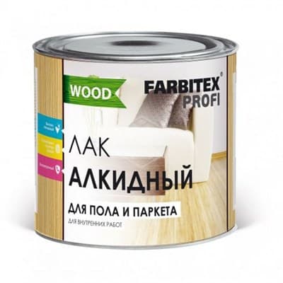Лак алкидный паркетный FARBITEX ПРОФИ GOOD FOR WOOD 1,7кг - фото 17738