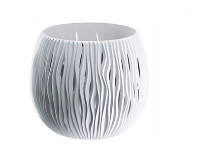 Горшок цветочный BOWL SANDY белый DSK370-S449 - фото 18521