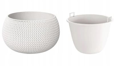 Горшок цветочный SPLOFY BOWL белый DKSP290-S449 - фото 18535