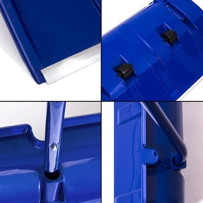 Лопата для снега с черенком и колесиками ILB - фото 18605