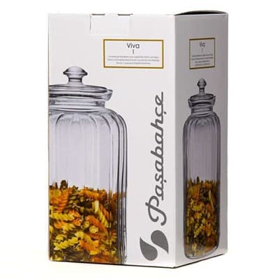 Банка PASABAHCE Viva с крышкой 1500мл 1*6 96394 - фото 19190