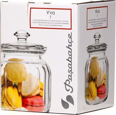 Банка PASABAHCE Viva с крышкой 900мл 1*6 96374 - фото 19192