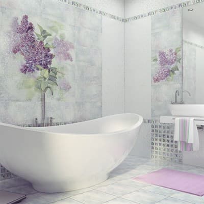 Плитка ALMA CERAMICA облицовочная Sirio на зеленом фиолетовая 249*500*7,5 71,712 TWU09SIR103 - фото 20984