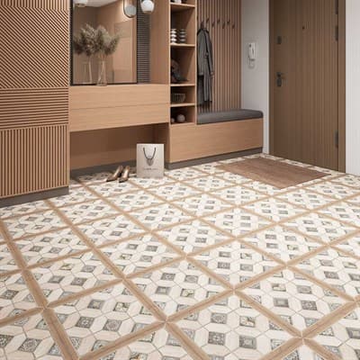 Плитка ALMA CERAMICA напольная Fiesta глаз. на кор.кор. 418*418 3ПГФС404/TFU03FST404 - фото 22273