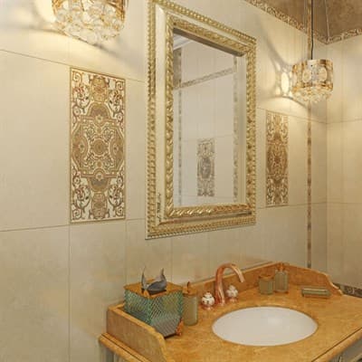 Бордюр GRACIA CERAMICA Triumph beige border 02 250*65 - фото 23345