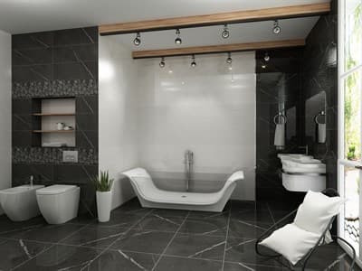 Плитка GRACIA CERAMICA облицовочная Geneva black wall 02 250*750 - фото 23477