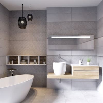 Плитка GRACIA CERAMICA облицовочная Aneta grey light wall 01 300*900 (1-й сорт) - фото 23528