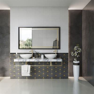 Декор GRACIA CERAMICA Silvia black decor 01 300*900 (1 й сорт) - фото 23616