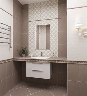 Плитка UNITILE облицовочная Винтаж кор верх 03 250*400 - фото 23890