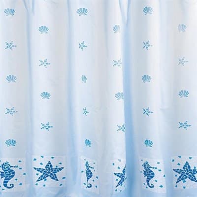 Штора для ванной TATKRAFT Marine Motifs textile 180*180см 14435 - фото 25007